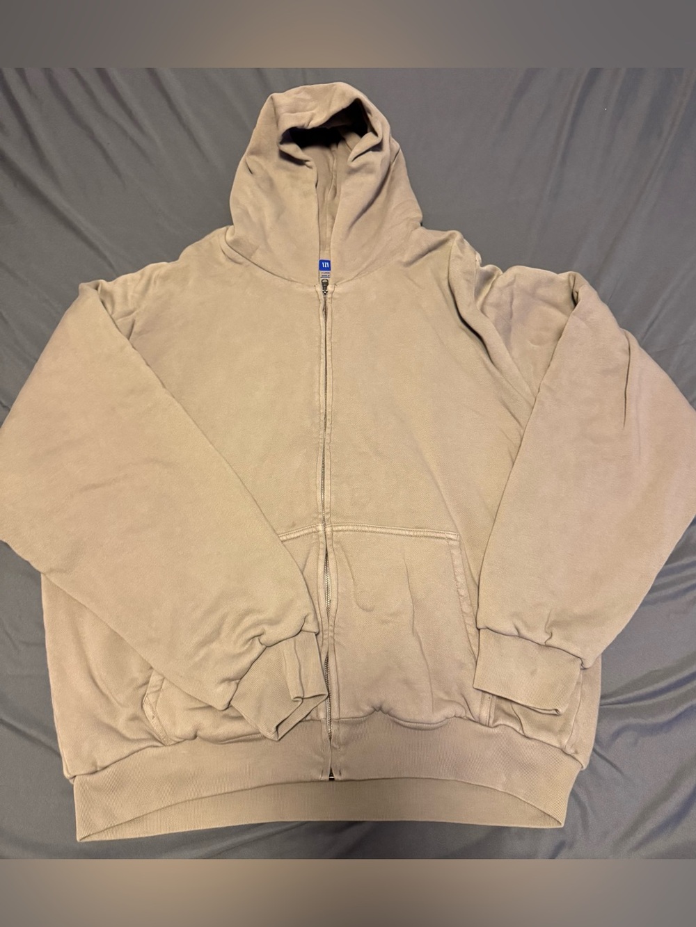 Yeezy Size XL YZY Gap Hoodie Zip Up Double Layer Mainline Green Grey Used